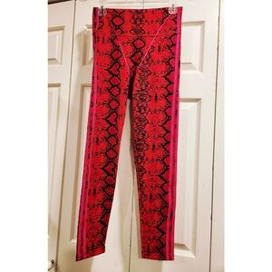 Adidas x Ivy Park Red Snake Leggings